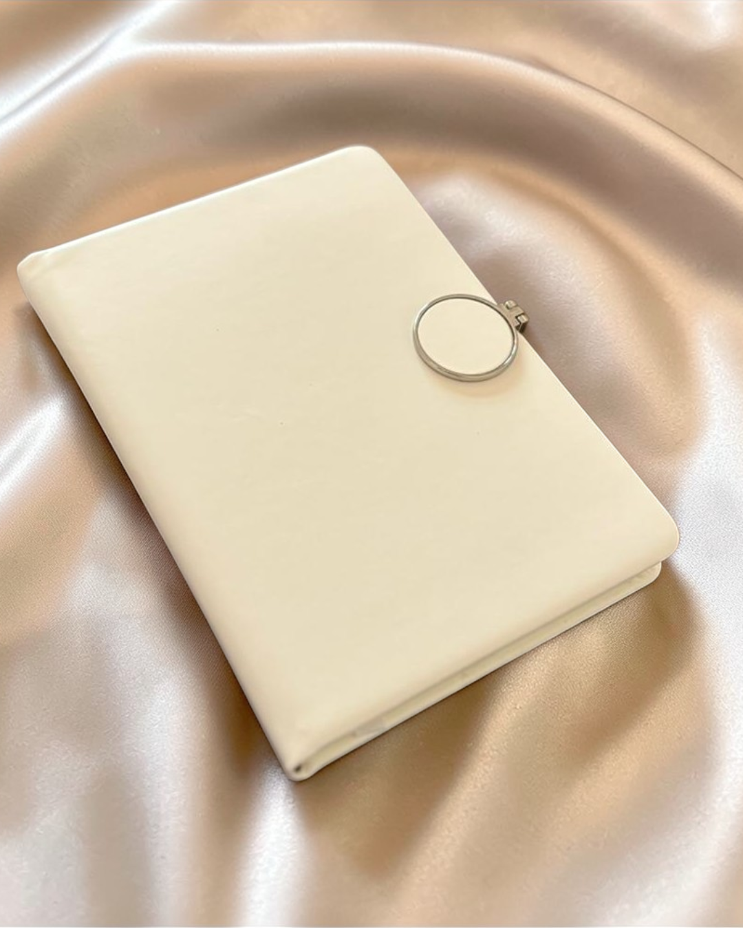 Premium aesthetic hardcover diary for goal setting, journaling, and corporate productivity.